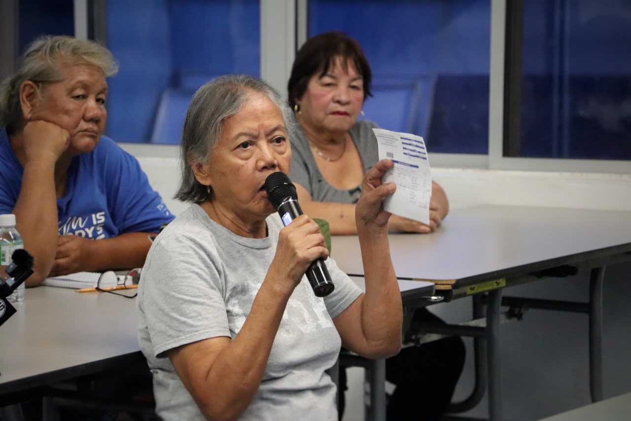 Tinian Residents Confront CUC Consultants over proposed rate hikes
